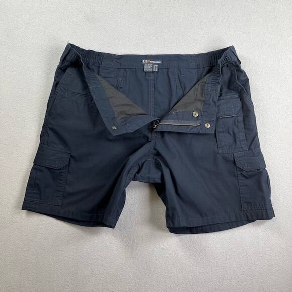 5.11 Tactical Series Shorts Womens 18 Navy Cargo Pockets Ripstop Utility Field - Picture 2 of 13